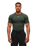 Gymshark Shadow Seamless T Shirt - Trail Green - Unmatched Kicks - GYMSHARK
