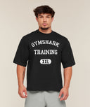 Gymshark Training Graphic T-Shirt oversized fit Black - Unmatched Kicks - GYMSHARK