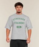 Gymshark Training Graphic T-Shirt oversized fit Light Grey Core Marl - Unmatched Kicks - GYMSHARK