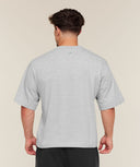 Gymshark Training Graphic T-Shirt oversized fit Light Grey Core Marl - Unmatched Kicks - GYMSHARK