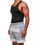 Gymshark Varsity Mesh Shorts - Denim Grey - Unmatched Kicks - GYMSHARK