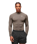 Gymshark Vital 1/4 Zip - Camo Brown/Linen Brown - Unmatched Kicks - GYMSHARK