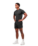 Gymshark Vital Seamless T-Shirt - Black/Silhouette Grey - Unmatched Kicks - GYMSHARK