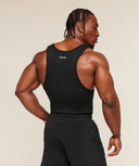Gymshark x CBUM Ribbed Tank slim fit - Black - Unmatched Kicks - GYMSHARK