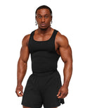 Gymshark x CBUM Ribbed Tank slim fit - Black - Unmatched Kicks - GYMSHARK
