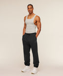 Gymshark x CBUM Ribbed Tank slim fit - Bros Stone Grey Marl - Unmatched Kicks - GYMSHARK