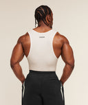 Gymshark x CBUM Ribbed Tank slim fit - Soft White - Unmatched Kicks - GYMSHARK