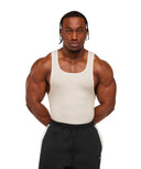 Gymshark x CBUM Ribbed Tank slim fit - Soft White - Unmatched Kicks - GYMSHARK