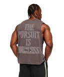 Gymshark x CBUM Washed Sleeveless T-Shirt oversized fit Greyed Purple - Unmatched Kicks - GYMSHARK