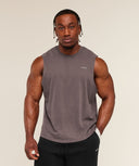 Gymshark x CBUM Washed Sleeveless T-Shirt oversized fit Greyed Purple - Unmatched Kicks - GYMSHARK
