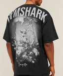 Gymshark x Frazetta Power T-Shirt oversized fit Black - Unmatched Kicks-GYMSHARK