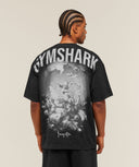 Gymshark x Frazetta Power T-Shirt oversized fit Black - Unmatched Kicks-GYMSHARK