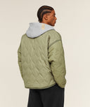 Gymshark x Saalt Studios Jacket - GS Utility Green/GUILLE Core Grey Marl oversized fit GS Utility Green/GUILLE Core Grey Marl - Unmatched Kicks - GYMSHARK