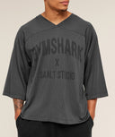 Gymshark x Saalt Studios Seamless Jersey - GS Asphalt Grey/GS Pitch Grey oversized fit GS Asphalt Grey/GS Pitch Grey - Unmatched Kicks - GYMSHARK
