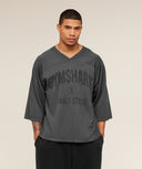 Gymshark x Saalt Studios Seamless Jersey - GS Asphalt Grey/GS Pitch Grey oversized fit GS Asphalt Grey/GS Pitch Grey - Unmatched Kicks - GYMSHARK