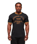 Gymshark XXL Strength Dept Ringer T-Shirt - Black - Unmatched Kicks - GYMSHARK