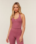 Halter Neck Cami with Shelf - Reset Pink - Unmatched Kicks - GYMSHARK