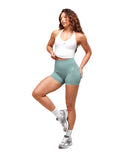 Halter Neck Cami with Shelf White - Unmatched Kicks - GYMSHARK