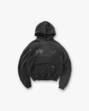 Hand Drawn Thoroughbred Hoodie - Aged Black - Unmatched Kicks - REPRESENT