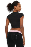 Heart & Arrow Baby Tee Liquorice - Unmatched Kicks - Juicy Couture