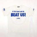 Hellstar Beat Us! T-shirt White/Blue - Unmatched Kicks - Hellstar