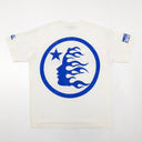 Hellstar Beat Us! T-shirt White/Blue - Unmatched Kicks - Hellstar