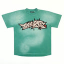 Hellstar Crack Print Tee Green - Unmatched Kicks - Hellstar