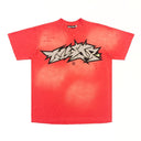 Hellstar Crack Print Tee Red - Unmatched Kicks - Hellstar