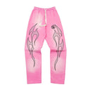 Hellstar Flame Sweatpants Pink - Unmatched Kicks - Hellstar