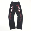 Hellstar Future Flame Sweatpants Black - Unmatched Kicks - Hellstar