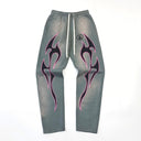 Hellstar Grey Future Flame Sweatpants Grey - Unmatched Kicks - Hellstar