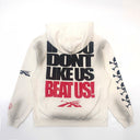 Hellstar If You Dont Like Us Beat Us Hoodie White - Unmatched Kicks - Hellstar