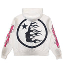 Hellstar Records Glitter Zip - Up White - Unmatched Kicks - Hellstar