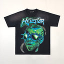 Hellstar The Future T-Shirt Black/Blue - Unmatched Kicks - Hellstar