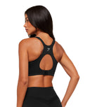 High Support V - Neck Sports Bra high support Black - Unmatched Kicks - GYMSHARK