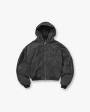 Hooded Bomber - Washed Black - Unmatched Kicks - REPRESENT