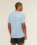 Hybrid Engineered Jacquard T-Shirt slim fit Chilled Blue - Unmatched Kicks - GYMSHARK