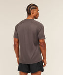 Hybrid Engineered Jacquard T-Shirt slim fit Cool Brown - Unmatched Kicks - GYMSHARK