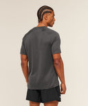 Hybrid Engineered Jacquard T-Shirt slim fit Onyx Grey - Unmatched Kicks - GYMSHARK