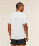 Hybrid Engineered Jacquard T-Shirt slim fit White - Unmatched Kicks - GYMSHARK