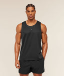 Hybrid Engineered Jacquard Tank slim fit Black - Unmatched Kicks - GYMSHARK