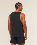 Hybrid Engineered Jacquard Tank slim fit Black - Unmatched Kicks - GYMSHARK