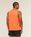 Hybrid Engineered Jacquard Tank slim fit Dayglow Peach - Unmatched Kicks - GYMSHARK