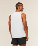 Hybrid Engineered Jacquard Tank slim fit White - Unmatched Kicks - GYMSHARK