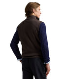 Hybrid Full - Zip Sweater Vest Brown Combo - Unmatched Kicks - ralph lauren