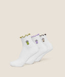 Hydration Graphic Midi Frill Socks 3pk - Unmatched Kicks - GYMSHARK