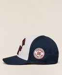 6 Panel Collegiate Trucker Heavy Blue