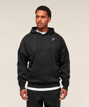 Crest Oversized Hoodie oversized fit Black