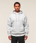 Crest Oversized Hoodie oversized fit Light Grey Marl