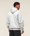 Crest Oversized Hoodie oversized fit Light Grey Marl